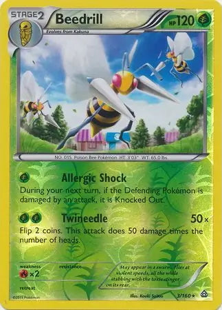 Primal Clash Beedrill #3/160 reverse holo